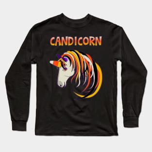 Candicorn the Halloween Unicorn Long Sleeve T-Shirt